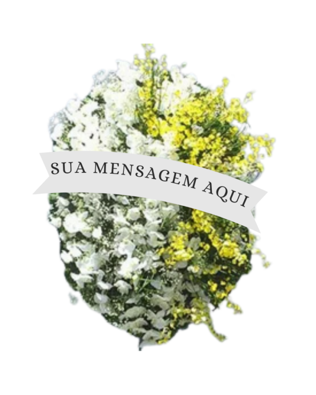 Coroa de Flores de Orquídeas